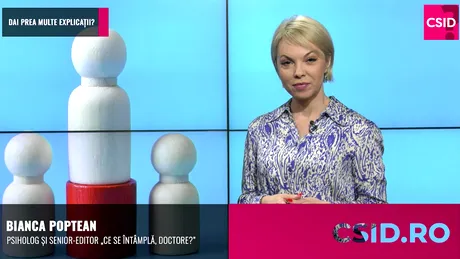 Dai prea multe explicații? Pastila de PSIHOLOGIE