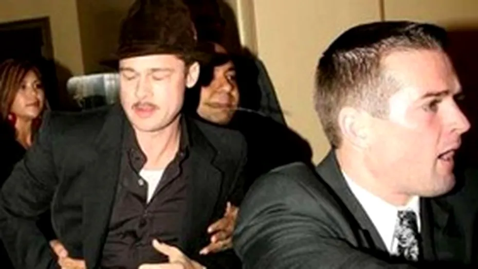 Brad Pitt, atacat de un bodyguard din cauza mustatii!