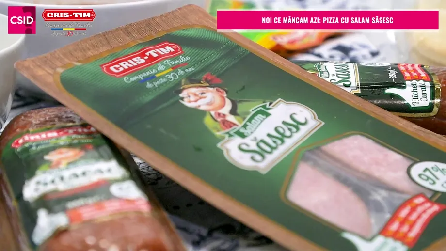 Pizza rapidă cu salam săsesc