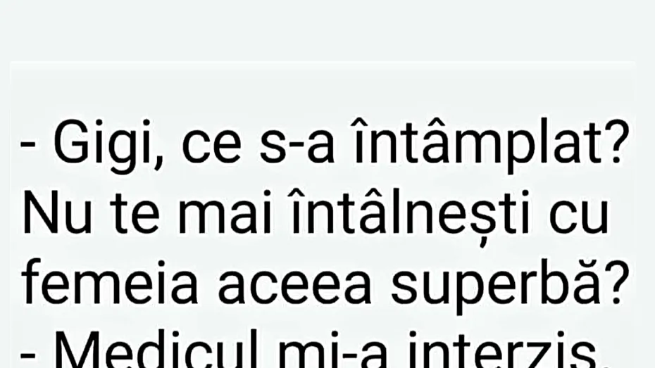 BANC | Gigi, medicul și femeia superbă