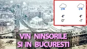 Vin ninsorile și în București! Când ninge în Capitală, potrivit meteorologilor Accuweather