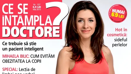Iulia Tudor, pe coperta de mai a revistei “Ce se întâmplă, doctore?”