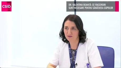 Dr. Valentina Boantă, SANADOR: schema de vaccinare a copiilor