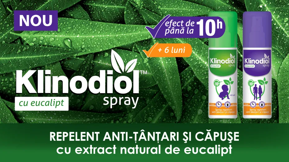 Soluția la îndemâna oricui împotriva tânțarilor și a căpușelor: Klinodiol, spray repelent cu eucalipt (P)