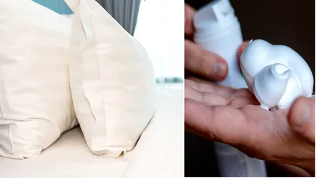 Trucul genial cu care cureți petele galbene de pe perne! Nu e nevoie să le speli: 