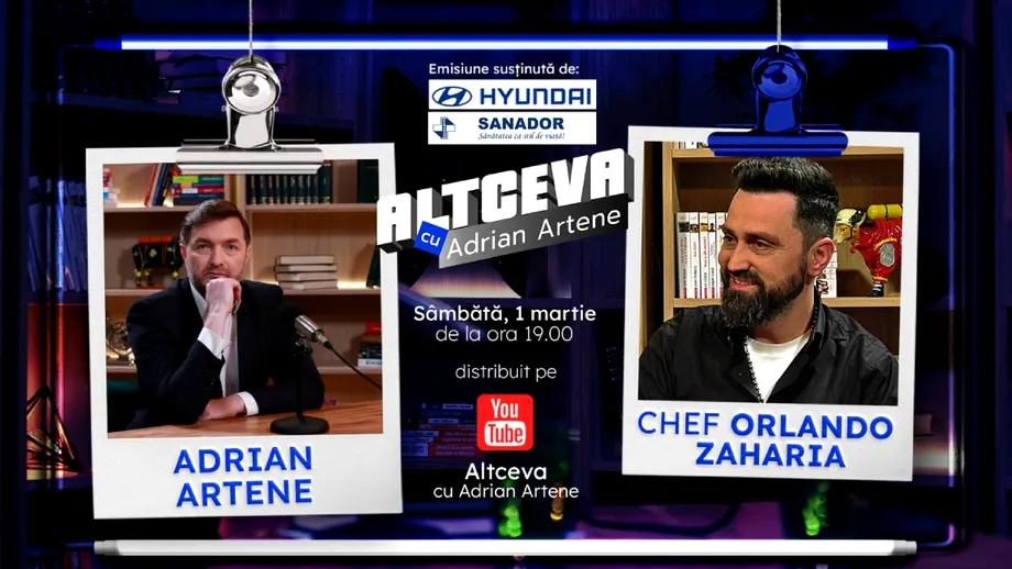 Chef Orlando Zaharia de la „Chefi la cuțite”, secrete și povești spuse la „Altceva cu Adrian Artene”