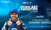 „Podcast cu Prioritate” #63 by ProMotor. Dominic Marcu – de la schi la volanul unei Tesla de curse