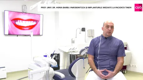 Prof. dr. Horia Barbu: despre parodontoză și implanturile rapide la tineri