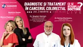 CSID.RO Live, 2 martie: Cancerul colorectal la români. Dr. Bogdan Marțian: La tineri e mai agresiv