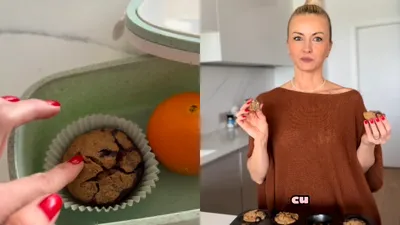 Reteța de brioșe cu banane și afine a Elwirei Petre. Ce fel de unt folosește pentru acest desert