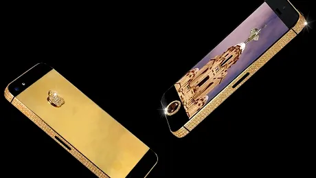 Bijuterie sau cel mai scump telefon din lume: iPhone-ul de aur, bătut în diamante