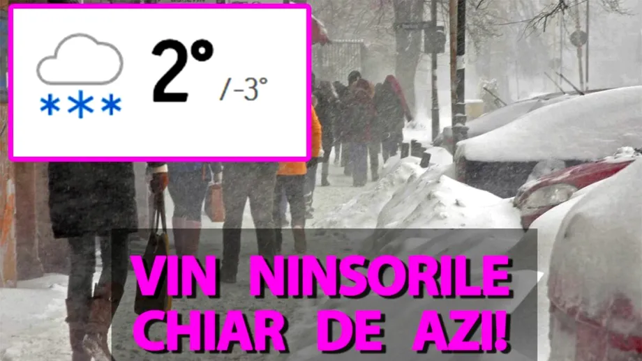 Orașele din România în care vine iarna începând chiar de astăzi, potrivit meteorologilor Accuweather