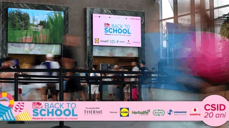 Cum a fost atmosfera la evenimentul „Back to School by CSID.ro”. 20 de ani de educație pentru sănătate, celebrați la THERME București
