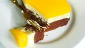 Prăjitură Fanta cu cremă de brânză și jeleu de portocale - un desert perfect de sărbători