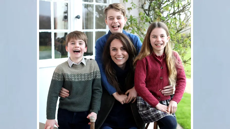 Prima imagine cu Kate Middleton după operație a creat controverse. Detaliile surprinse în poza Prințesei de Wales alături de copii