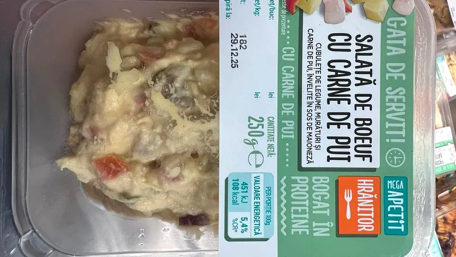 Ai mâncat salată de boeuf din Mega Image? Din ce este făcută, de fapt