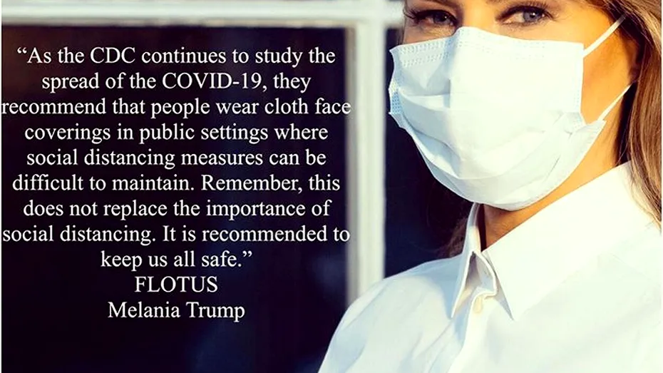 Melania Trump, mesaj pentru toţi studenţii afectaţi de COVID-19: ”Sunt mândră de exemplele care aţi devenit”