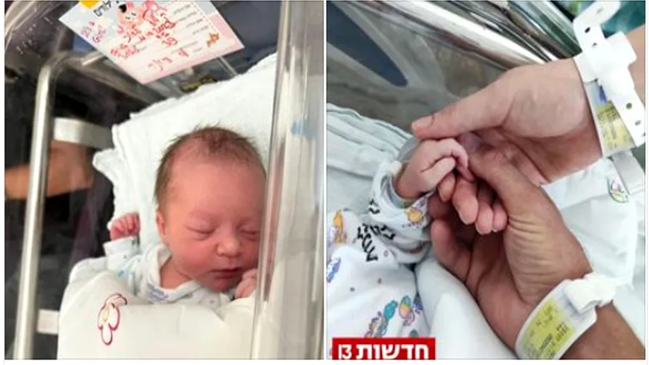 Fetița născută sub „ploaia” de rachete din Israel. „Fie ca tu să dai LUMINĂ în întuneric pentru cei pierduți”