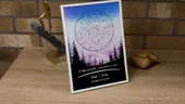 (P) Tabloul Sky Map Personalizat – amintirea perfectă a unei călătorii speciale