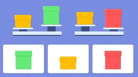 Test de inteligență | Care cutie este cea mai grea: cea galbenă, cea verde sau cea roșie?