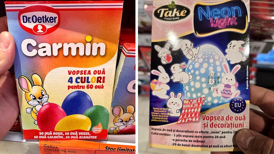 Din ce sunt făcute, de fapt, vopselele de ouă din LIDL și Kaufland. Majoritatea românilor le folosesc de Paște